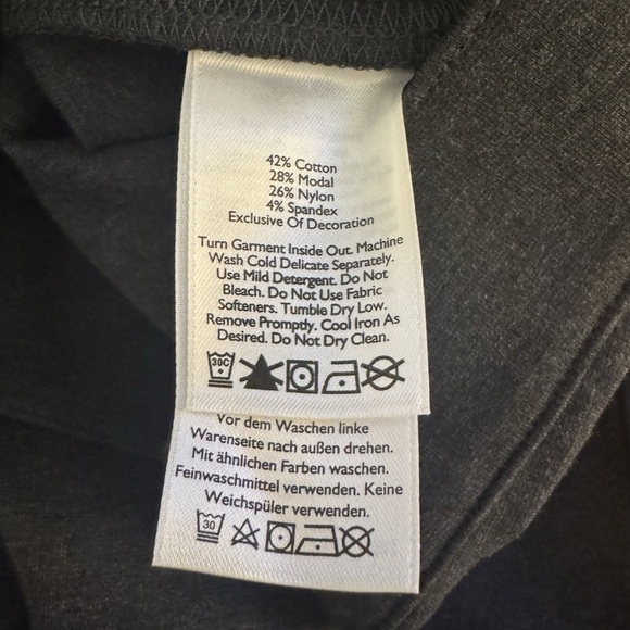 Eddie Bauer NWT Size 6 Solid Gray Ponte Skinny Leg Pants w/Side Zipper - Picture 5 of 5